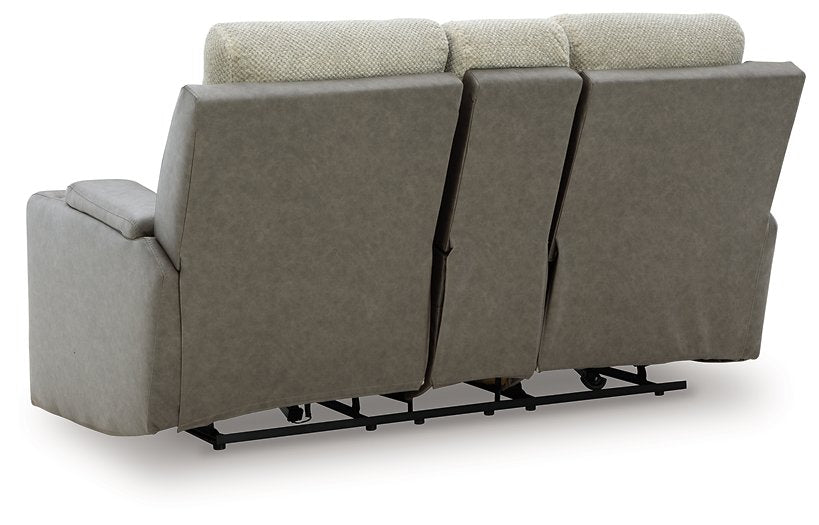 WhipLash Power Reclining Loveseat with Console