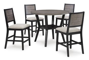 Corloda Counter Height Dining Table and 4 Barstools (Set of 5)