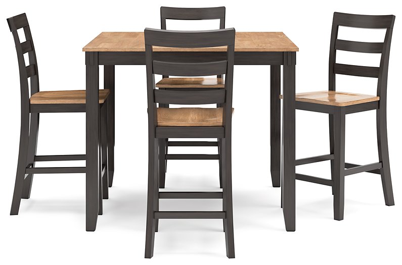 Gesthaven Counter Height Dining Table and 4 Barstools (Set of 5)