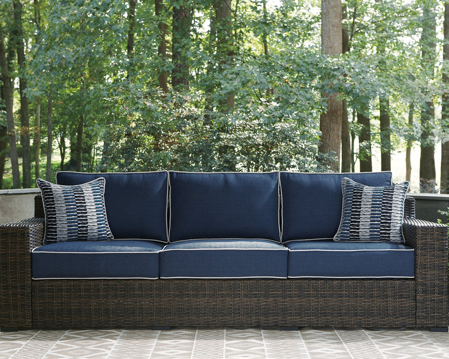 Grasson Lane Grasson Lane Nuvella Sofa, Loveseat, Lounge Chair and Ottoman with Coffee and End Table